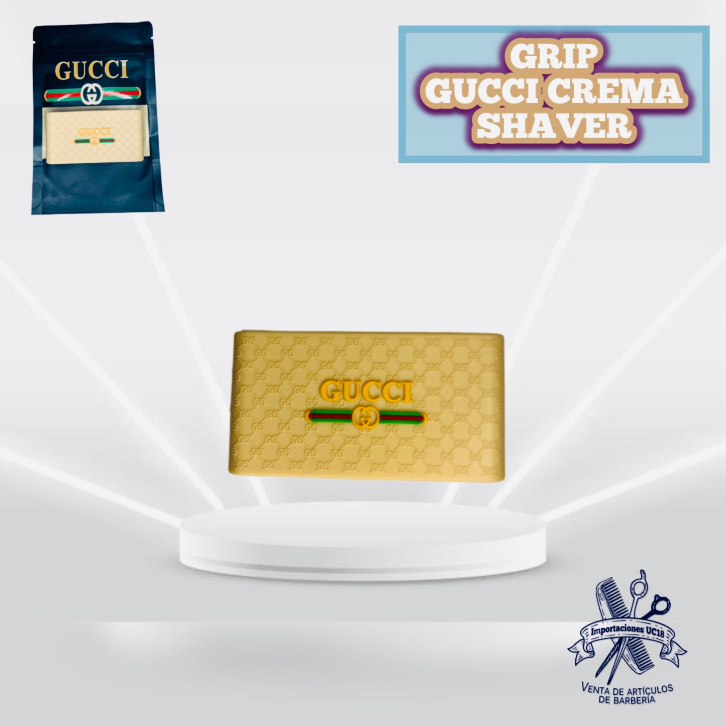 Grip Antideslizante Crema GUCCI para Trimmer, Clipper y Shaver