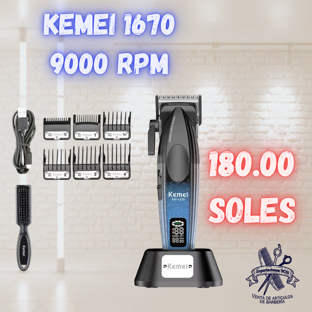 Kemei 1670 Clipper 9000 RPM