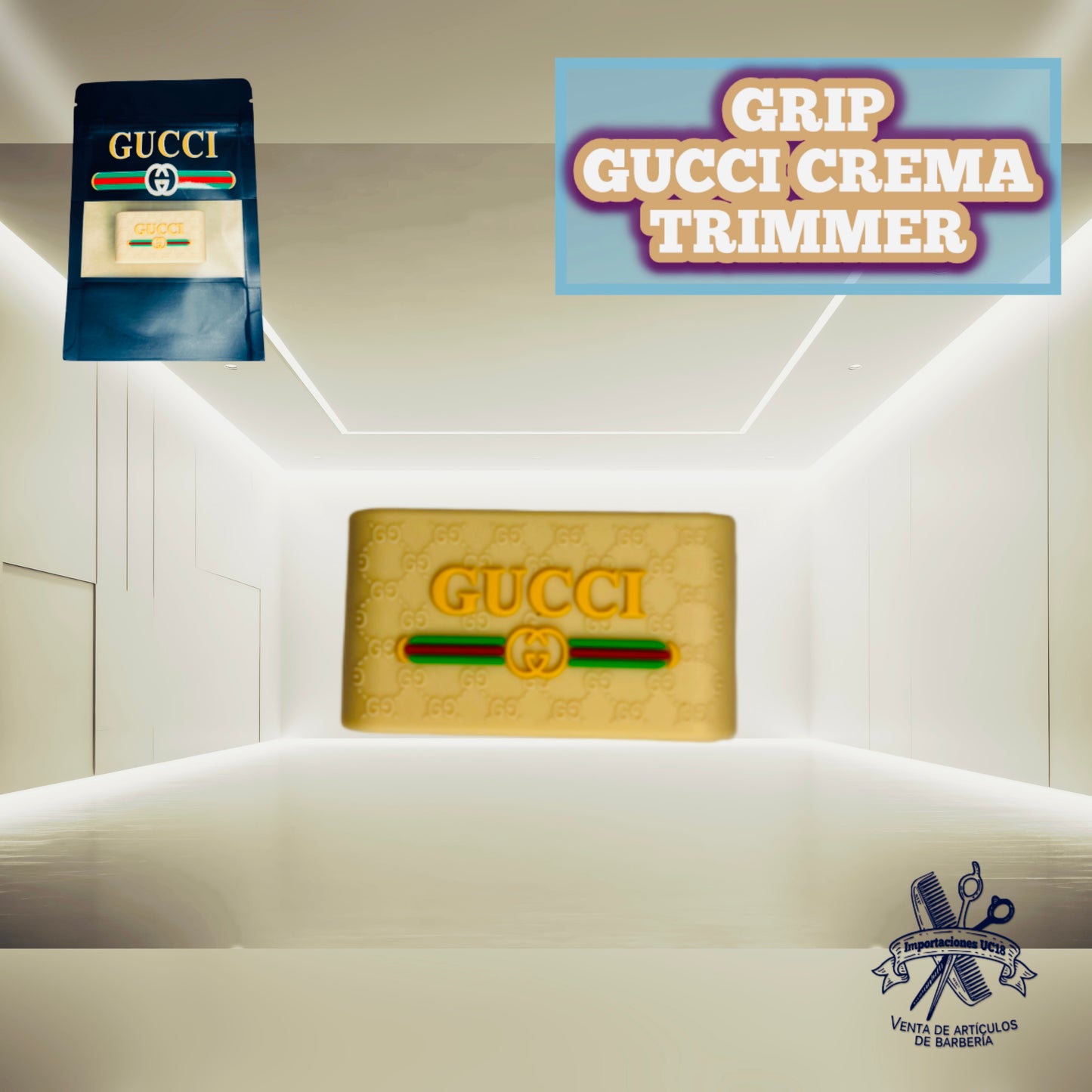 Grip Antideslizante Crema GUCCI para Trimmer, Clipper y Shaver
