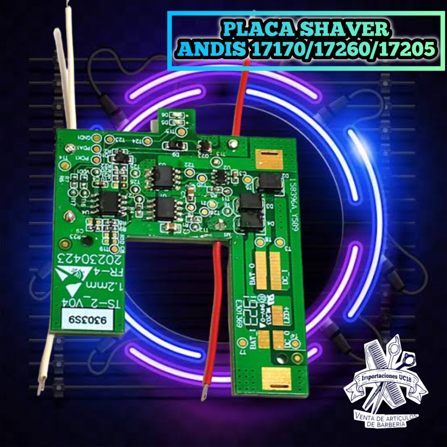 Placa para shaver Andis 17170/17260/17205