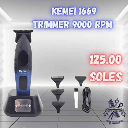 Kemei 1669 Trimmer 9000 RPM