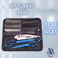 KIT TIJERAS AZUL 6”