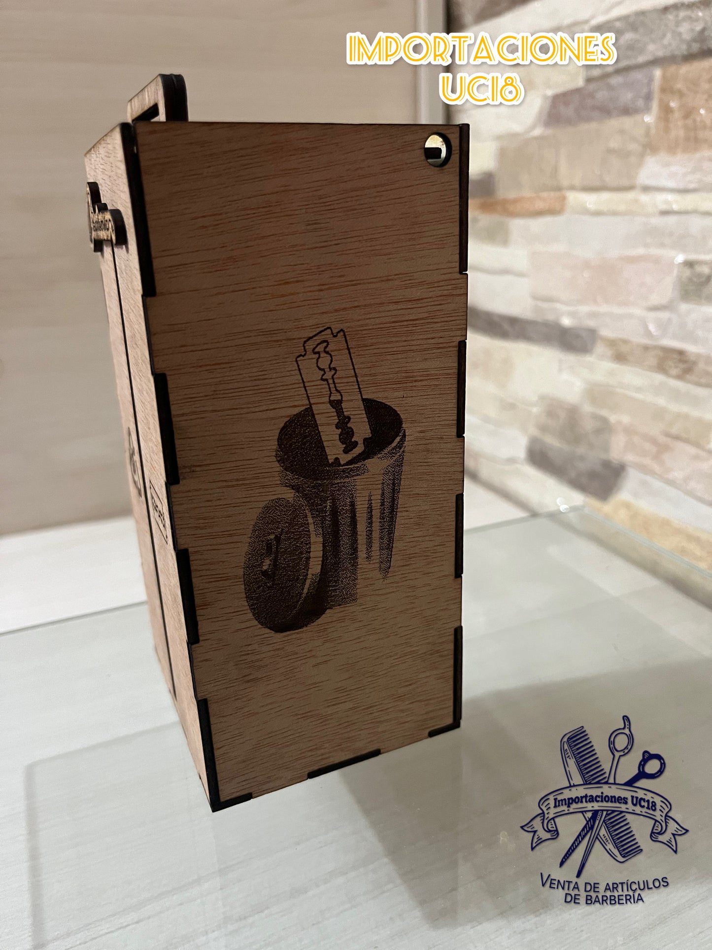 Tacho para hojas de afeitar desechables