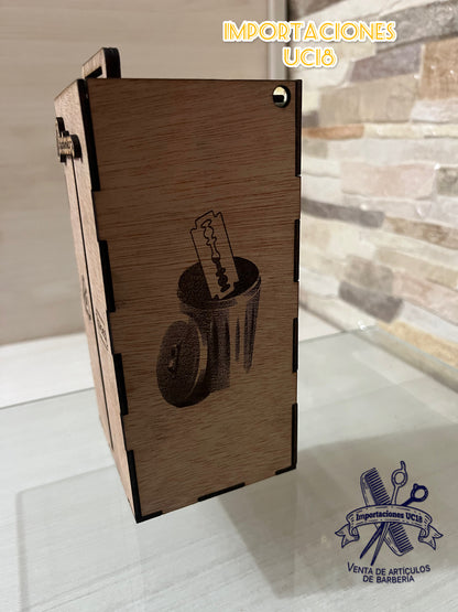 Tacho para hojas de afeitar desechables