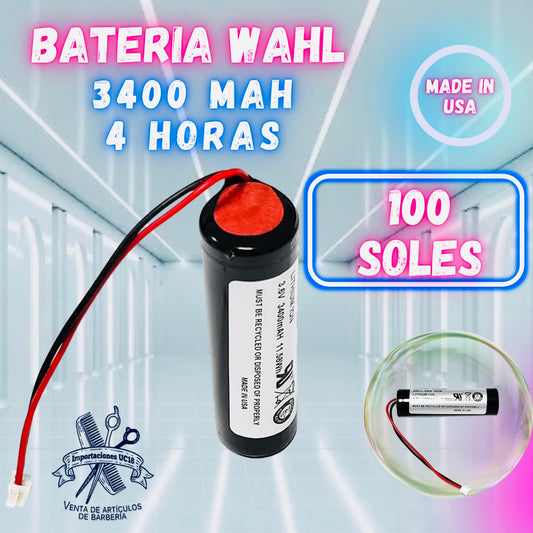 Batería para Wahl 3400 mAh-4 horas