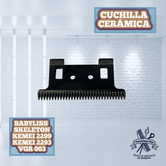 Cuchilla de Cerámica para Babyliss Skeleton, KEMEI 2299, KEMEI 2293, VGR 906
